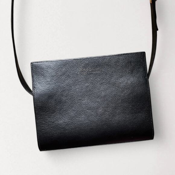 Kyu By Kesi Black Yellow Leather Crossbody Bag Faux Fur Snakeskin Clutch Purse - Picture 3 of 11